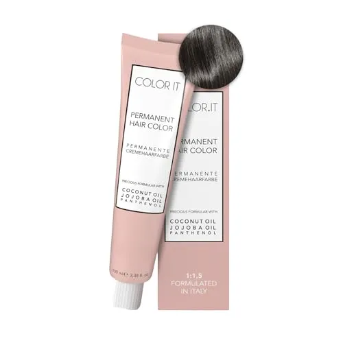 COLOR.IT by BM - Permanente Haarfarbe in Salonqualität, 100ml (6.11 - Dunkelblond Asch Intensiv, 1er Pack)