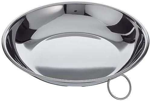 Edelstahl Campingteller mit Ring 22cm 714522 ibili