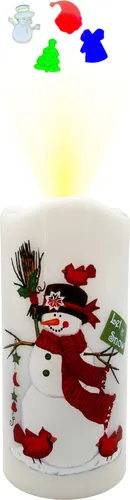 abc HOME | Kerze | LED | Projektion, mehrfarbig,abc HOME