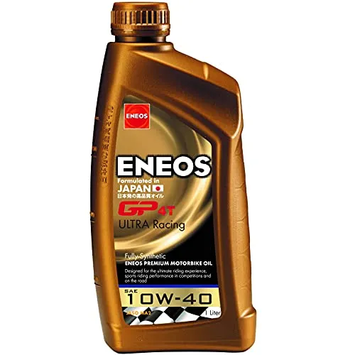 ENEOS Motor Öl Full Synthetik 4T ENEOS GP4T Ultra Racing 10 W40 1 Liter (Motorenöl 4T)/Fully Synthetic Oil 4T ENEOS GP4T Ultra Racing 10 W40 1 Litre (Engine Oil 4T)