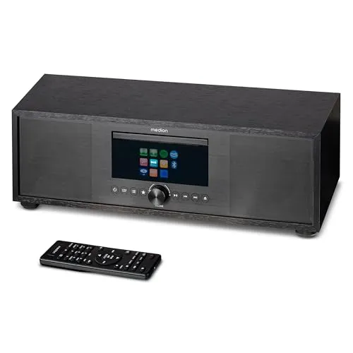 MEDION P66400 Stereoanlage - Internetradio, DAB+, CD MP3-Player, 2.1 Audio System mit Subwoofer und vielseitiger Musikwiedergabe, ideal für Musikliebhaber