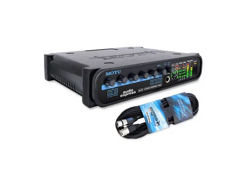 Motu-Audio Motu Audio-Interface Audio Express Hybrid mit XLR-Kabel Digitales Aufnahmegerät (Vorteils-Set mit XLR-Kabel)