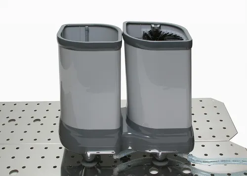 Profi Gläserspüler Delfin Desktop - Spülen ohne Spülbecken - Gläserspülbürsten, ideal für Veranstaltungen ohne Spülbecken, reinigt Gläser innen und außen mit bis zu 70% Wasserersparnis.