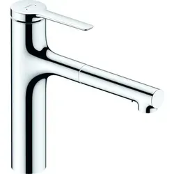 Hansgrohe Zesis M33 Spültischmischer mit Ausziehbrause - Armaturen mit ComfortZone 160, 2 Strahlarten und innovative MagFit Halterung für mehr Flexibilität und Komfort in Ihrer Küche.