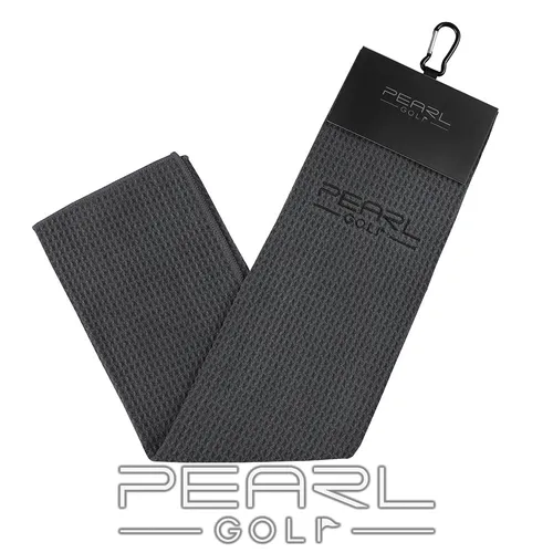 PEARLGOLF WAFFLE TOWEL - HANDTUCH - GRAU - 41x66cm (16x26inch) - SCHLÄGERTUCH