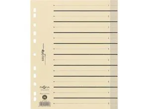 PAGNA Easy Rip Trennblätter, DIN A4-Format, Linienaufdruck, 10 Stück, schwarz