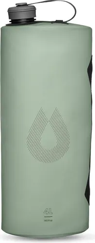 Hydrapak Seeker - Faltbarer Wasserspeicher (4L/140oz) - BPA- und PVC-freier Camping Trinkrucksack - Sutro Green, Gruen