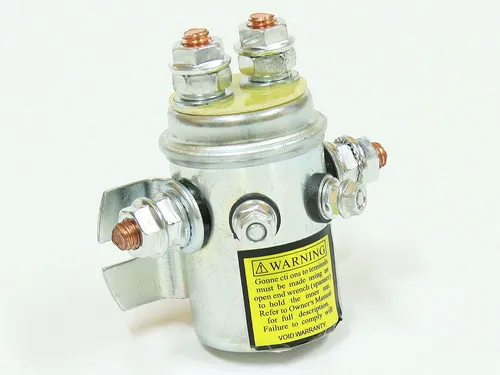 Varan Motors Solenoid 200A - Schwerlast Relais für Seilwinden - Winden Kategorie - 200A Magnet-Schalter, ideal für hochbelastbare Anwendungen mit 12V und 2400 W Leistung.