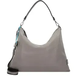 Gabs Lolita Schultertasche aus Leder 45 cm in Grau