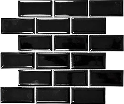 Wand- & Deckenfliesen Schwarz von MOSANI