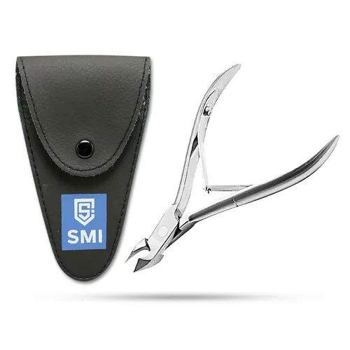 SMI - 10 cm Hautzange Nagelhautzange Nagelhautschere Maniküre Pediküre mit Etui