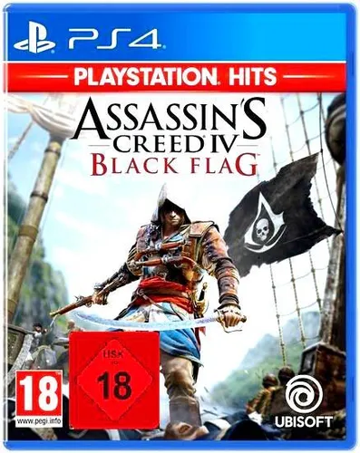 Assassin's Creed IV Black Flag - PS4 Spiel - Action-Adventure-Spiel für die PS4, erlebe die Freiheit der Piratenwelt und spannende Online-Multiplayer-Möglichkeiten.