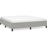 Stoff Boxspringbett Dunkelbraun 90x200 cm von vidaXL