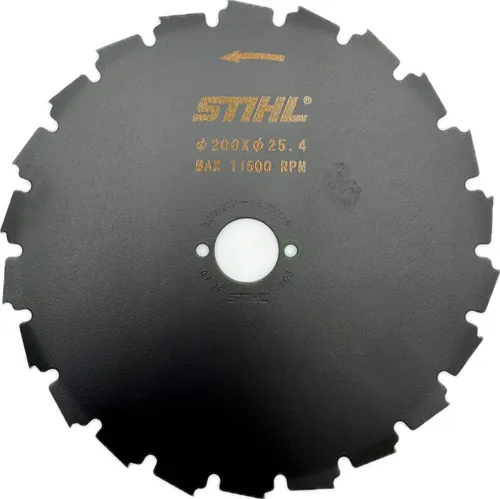 STIHL Kreissägeblatt Ø 20 oder 22,5 cm - Zubehör für Elektrowerkzeug, Profi-Sägeblatt mit Meißelzähnen für knorriges Buschwerk und dünne Baumstämme, ideal für die Forstpflege.