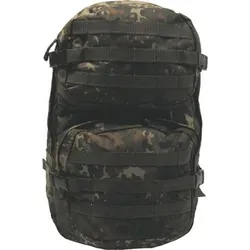 MFH US Rucksack Assault II (Flecktarn) - Robuster Rucksack mit 3 großen Fächern und MOLLE-Befestigungspunkten, ideal für Outdoor-Abenteuer und militärische Einsätze.