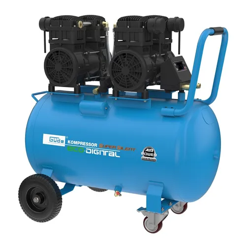 Güde Kompressor Airpower 375/8/100 ED-SILENT - Ölfrei und leise - Kompressor für leisen Betrieb mit nur 61dB, 100L Tank, ideal für Werkstätten und Hobbyprojekte. Hohe Durchflussrate von 301-500 L/min!