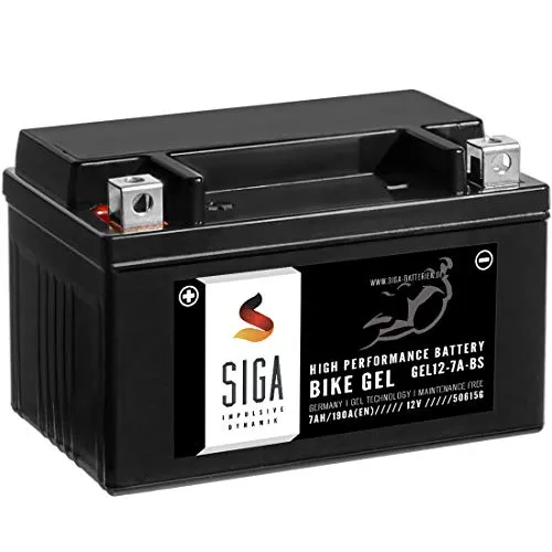 SIGA YTX7A-BS GEL Roller Batterie 12V 7Ah GEL12-7A-BS 50615 YTX7A-4 CTX7A