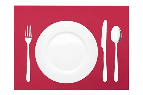 Mank Tischset aus Airlaid Uni - 100 Stück in Rot - Platzsets 40 x 30 cm, hygienisch und elegant für Gastronomie und Feiern. Perfekt für Hochzeiten, Partys und Buffets – schnell und einfach neu eingedeckt!
