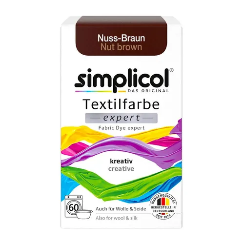 Simplicol Textilfarbe expert Nuss-Braun DE 150g