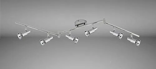 Produktbild Trango 6-flammig LED Deckenlampe *OSCAR* in Chrom-Optik