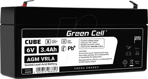 GC AGM38 3.4AH von Green Cell
