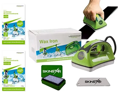 Wintersteiger Startset, Wachseisen Bürste Wachs Abziehklinge