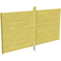 Skan Holz Rückwand Profilschalung 355 x 200 cm - Zubehör für Carports mit imprägnierter Profilschalung, ideal zum Schutz gegen Pilze und Insekten. Robuste Konstruktion, einfache Montage und langlebige Qualität für Ihren Carport.