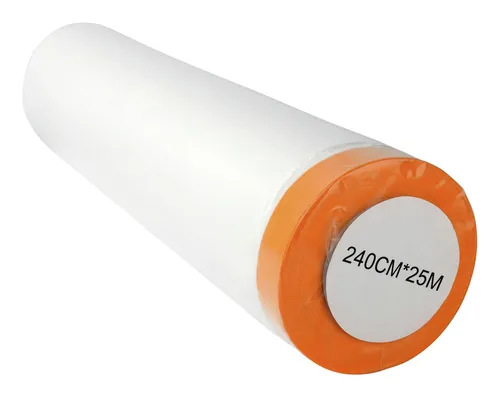 Böck Abdeckfolie Masker Tape mit Klebeband 240 cm x 25m