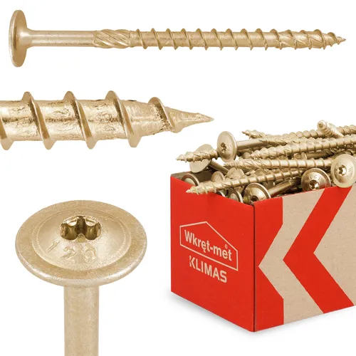 50x Holzschrauben TX 8x120 Bauschraube Spanplattenschrauben Konstruktionsbolzen