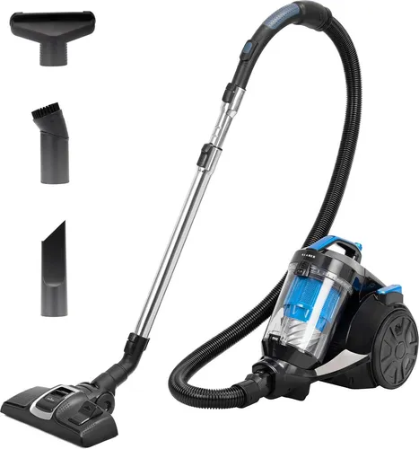 KLAMER Bodenstaubsauger 850 Watt – Beutellos und leistungsstark - Der KLAMER 850-Watt-Bodenstaubsauger bietet hohe Saugleistung auf Teppichen und Hartböden. Beutellos mit 3-Liter-Behälter und HEPA-Filter für saubere Luft. Kompakt und mit 9 Meter Kabellänge für flexibles Saugen.