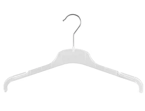Kleiderbügel für Blusen, Shirtbügel, FO1, 43 cm, transparent, NEU, 20 Stück