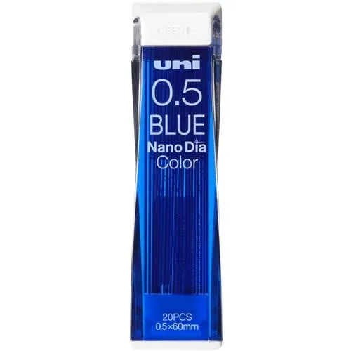 Mitsubishi Bleistift Uni Nano Diamond Color Mine, 0,5 mm, Blau, 2 Stück
