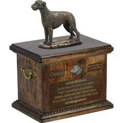 Irischer Wolfshund Urne mit Statue von Art-Dog