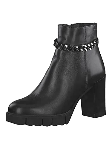 Tamaris Damen Stiefelette 1-1-25466-29, Schwarz, 38 EU - Wanderschuhe mit modischem Design und hohem Tragekomfort, ideal für lange Spaziergänge.