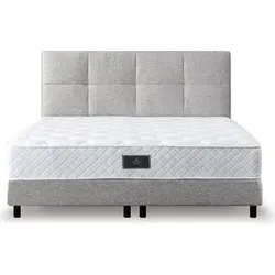 Z-Hom Boxspringbett Modell 213 mit Taschenfederkernmatratze - Betten mit 30cm Höhe für optimalen Liegekomfort, hochwertige Taschenfederkernmatratze mit zwei Härtegraden und abnehmbarem Schutzbezug für einfache Reinigung.