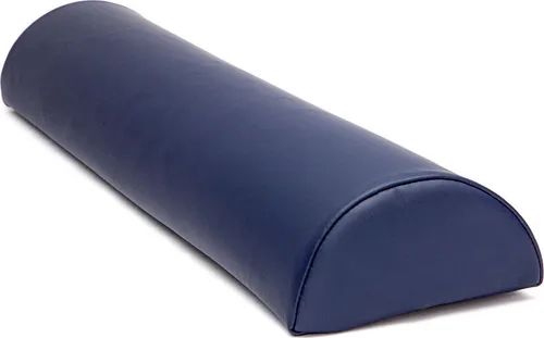 Knierolle halbrund klein dunkelblau - Sonstige Massagegeräte, komfortable Halbrolle mit abwischbarem, ölbeständigem Polyurethan-Bezug für optimale Hygiene und Langlebigkeit.