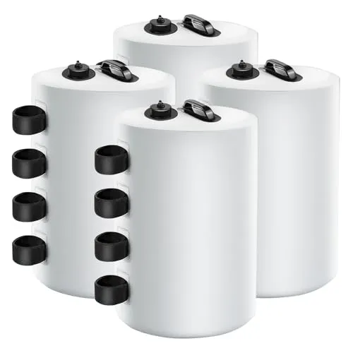 Pavillon 4er Set Standfuß Sandsäcke Pavillonstandfüße,mit Wasser befüllbar,Wiederverwendbar,Gewichte für Pavillons Gartenzelte Festzelte (Weiß)