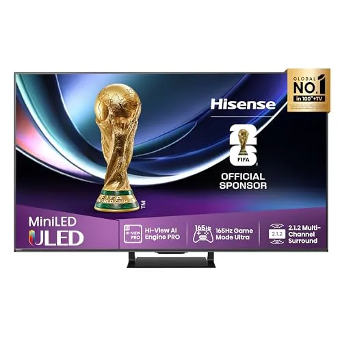 LED 55U7Q Pro 55 Zoll Fernseher in grau von Hisense