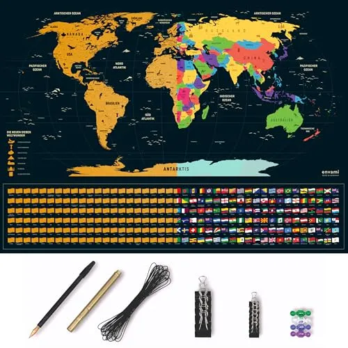 envami® Rubbel Weltkarte XXL von envami