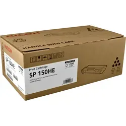 Ricoh Toner 408010 SP150HE schwarz OEM - Originaltoner für bis zu 1.500 Seiten, kompatibel mit Ricoh Aficio Druckern