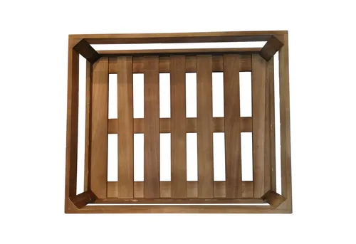 Dekowunder Übertopf Holzkiste ca. 46 x 37 x 14 cm Korb Aufbewahrung braun Kiste