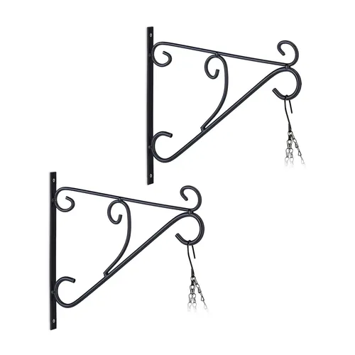 Blumenampel Halterung Pflanzenhaken 2er Set Blumenampelaufhängung Wandampel Deko