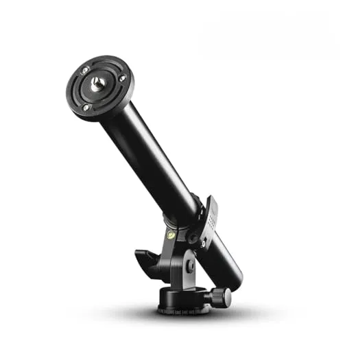 Mantona Stativauslegearm und Mittelsäule (31 cm) - Stativzubehör für kreative Fotografie, ideal für Makro- und Still-Life-Aufnahmen mit flexibler Schwenk- und Neigefunktion. Hergestellt aus hochwertigem Aluminium, max. Belastbarkeit 8kg.