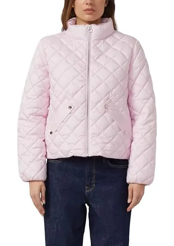 s.Oliver Kurze Steppjacke mit Stehkragen - Regulär geschnittene Steppjacke mit leichter Wattierung und Webfutter. Ideal für Outdoor-Aktivitäten, ausgestattet mit praktischen Pattentaschen und Reißverschluss.