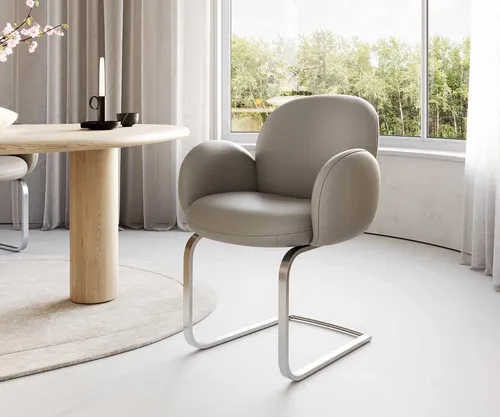 DELIFE Freischwinger Nube-Flex mit Armlehnen von Delife