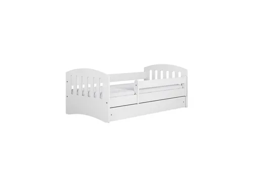 Raumhirsch Furniture Kinderbett Weiß mit Schublade 80x140 cm - Modernes Kinderbett für ein freundliches Ambiente im Kinderzimmer. Mit Schublade für zusätzlichen Stauraum, robust und sicher – ideal für einen komfortablen Schlaf.