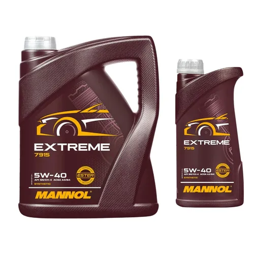 Liter Original MANNOL Motoröl Extreme 5W-40 API SN/CF Öl 6