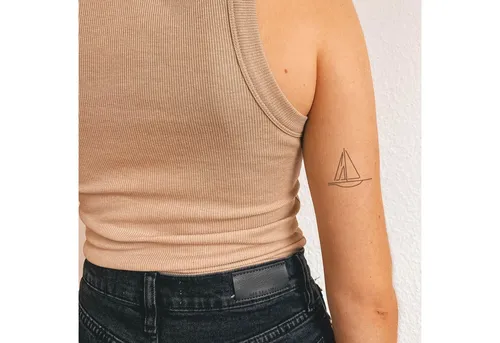 Inkster Schmuck-Tattoo Boot Tattoo, wasserfestes temporäres Tattoo, 2 Wochen Halt