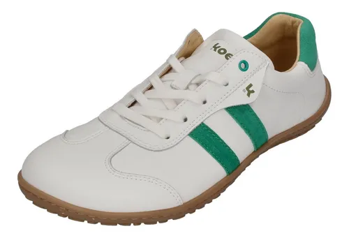 KOEL ILA NAPA Barfußschuh Off White Green - Minimalschuhe aus hochwertigem Napa-Leder, rutschfest und ultra flexibel. Die Zero Heel-Kollektion fördert ein natürliches Gehgefühl und hohen Tragekomfort.