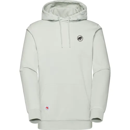 Mammut ML Hoody Men Original silver sage XXL - Outdoor Hoodie für Herren, aus weichem, nachhaltigem Fleecematerial mit regulierbarer Kapuze für optimalen Komfort beim Klettern und in der Freizeit.